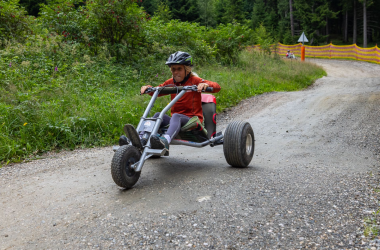 Rasantes Bergabfahren