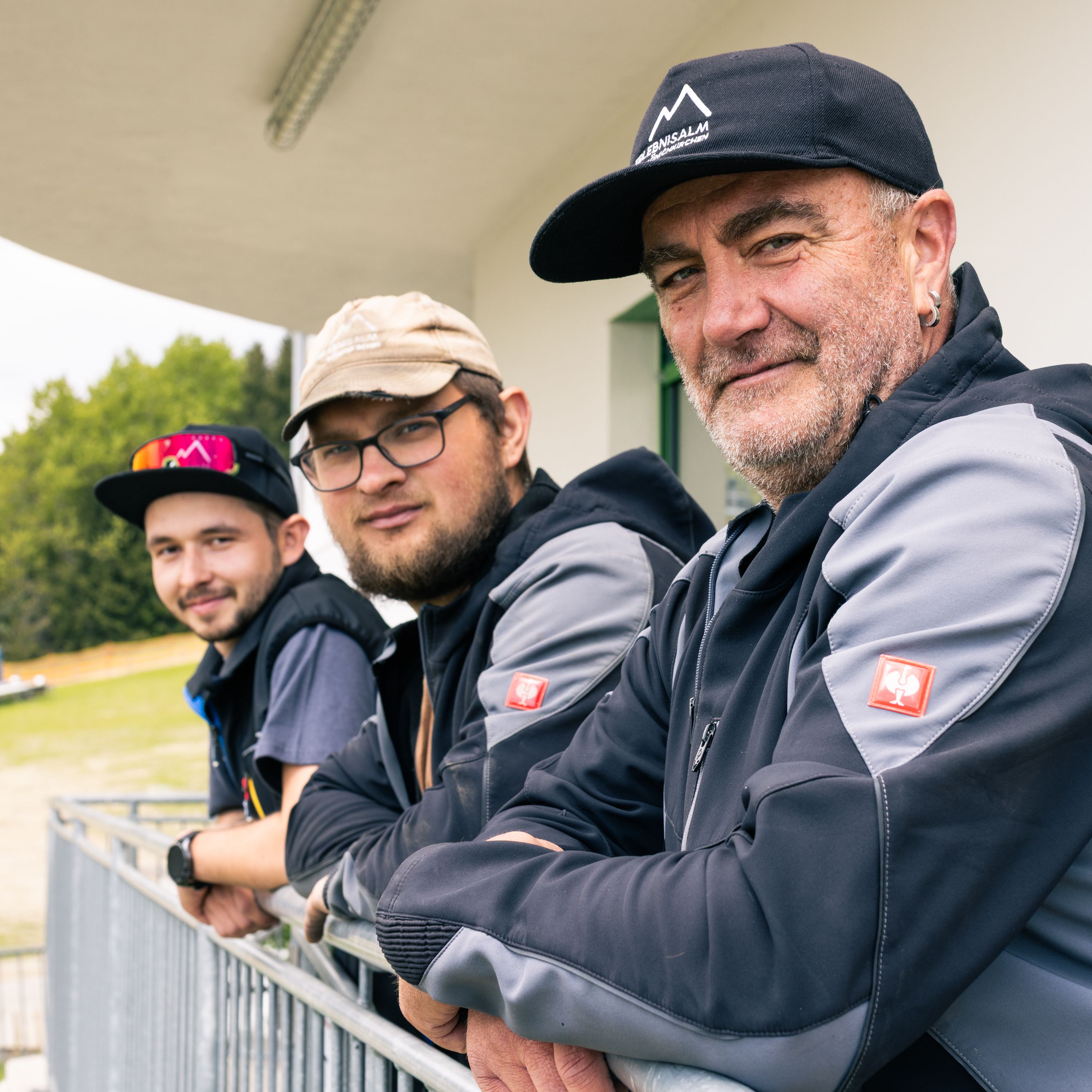 Drei Liftmitarbeiter der Erlebnisalm Mönichkirchen.
