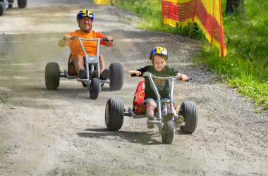 Mountaincartfahren mit Oma und Opa