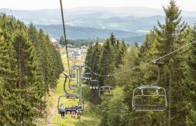Seilbahn im Sommer