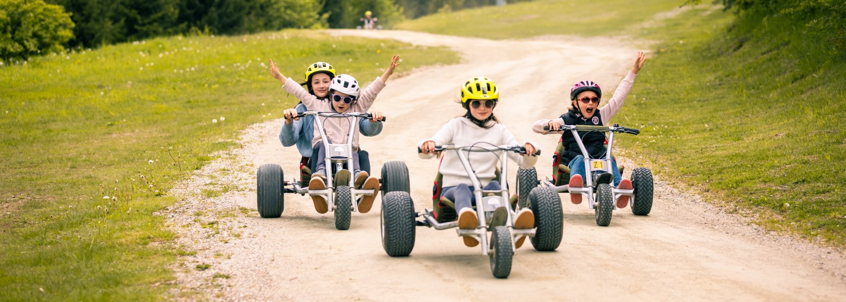 Mountaincartfahren, so nah an Wien