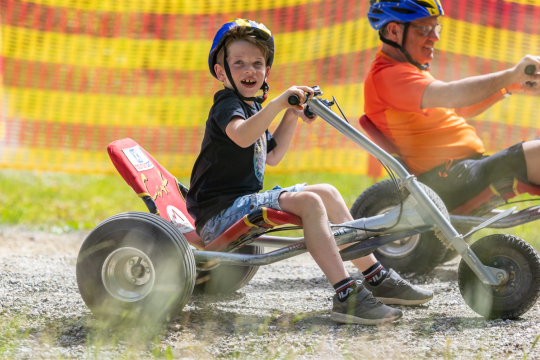 Mountaincartfahren für Kinder