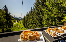 Frühstück am Sessellift